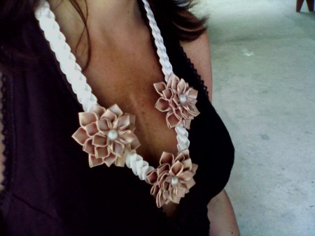 Намисто довге з квітами (Н1) - ціна 50 грн