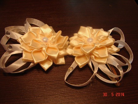 Заколки клік-клак "Квіточки" - 15 грн/шт